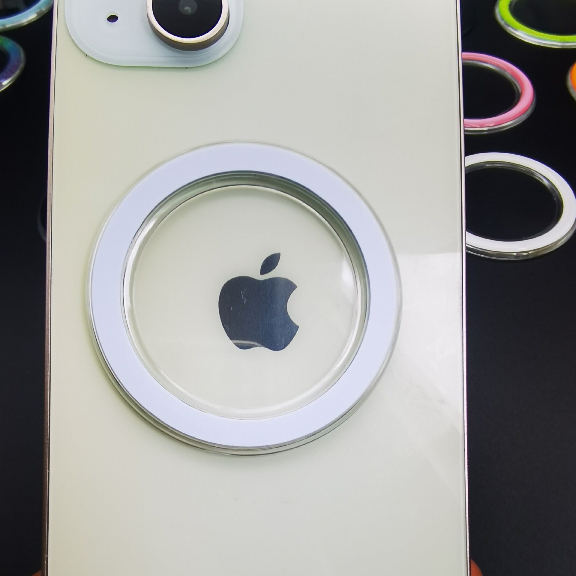 Soporte Magnético Transparente para Teléfono MagSafe con Cargador Inalámbrico