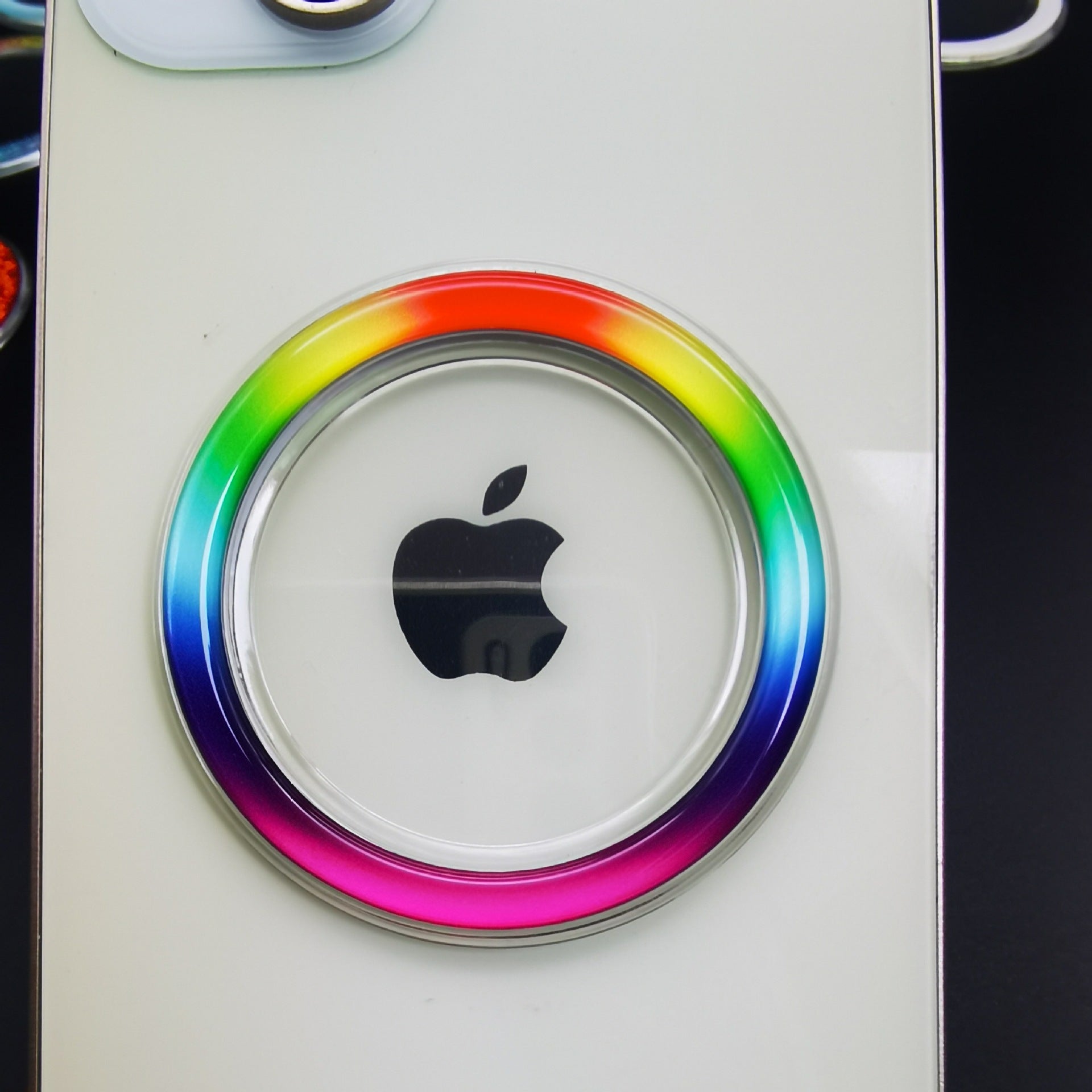 Soporte Magnético Transparente para Teléfono MagSafe con Cargador Inalámbrico