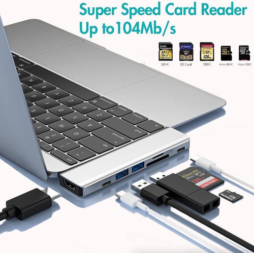 Hub USB-C Multipuerto 4K HDMI (MacBook y Windows)