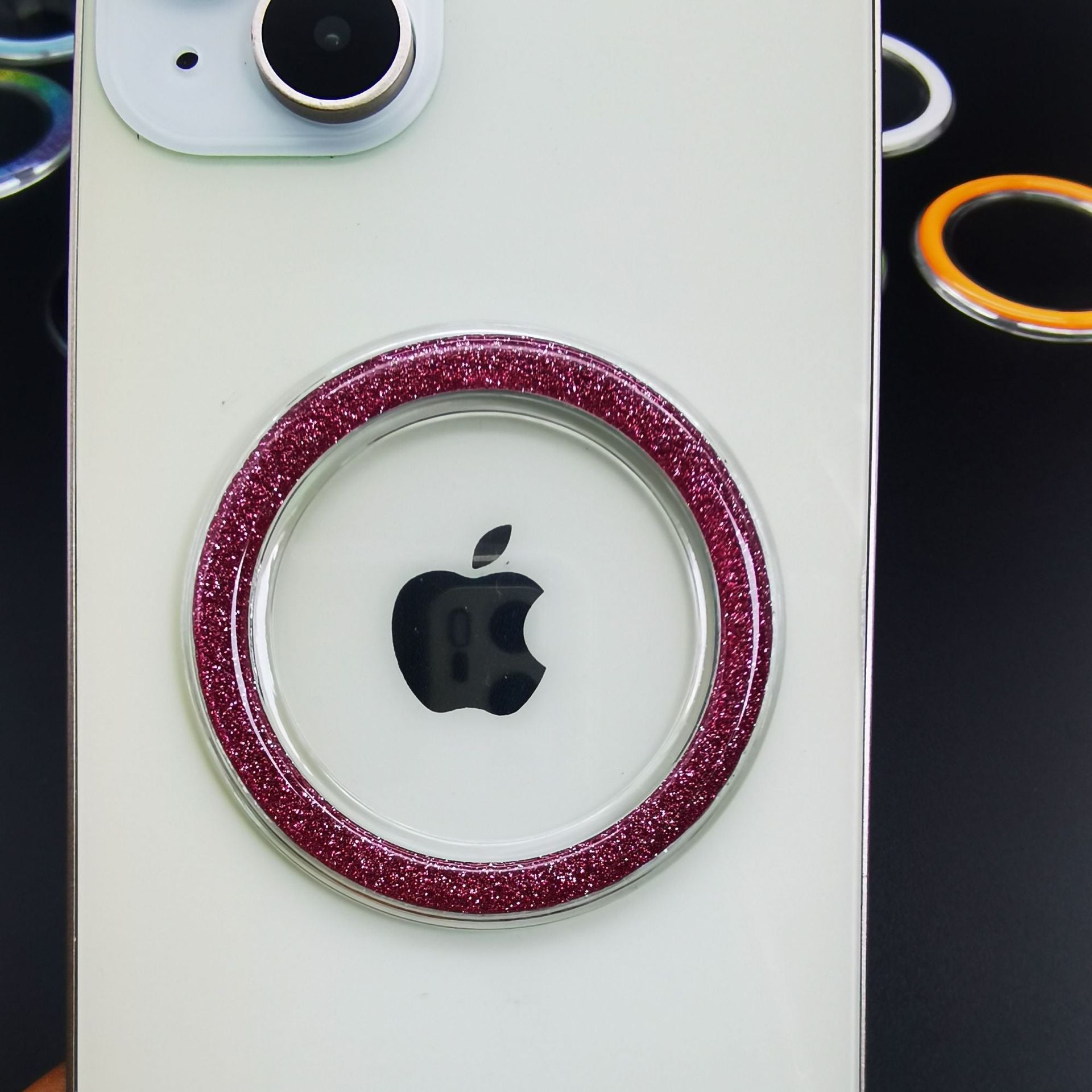 Soporte Magnético Transparente para Teléfono MagSafe con Cargador Inalámbrico