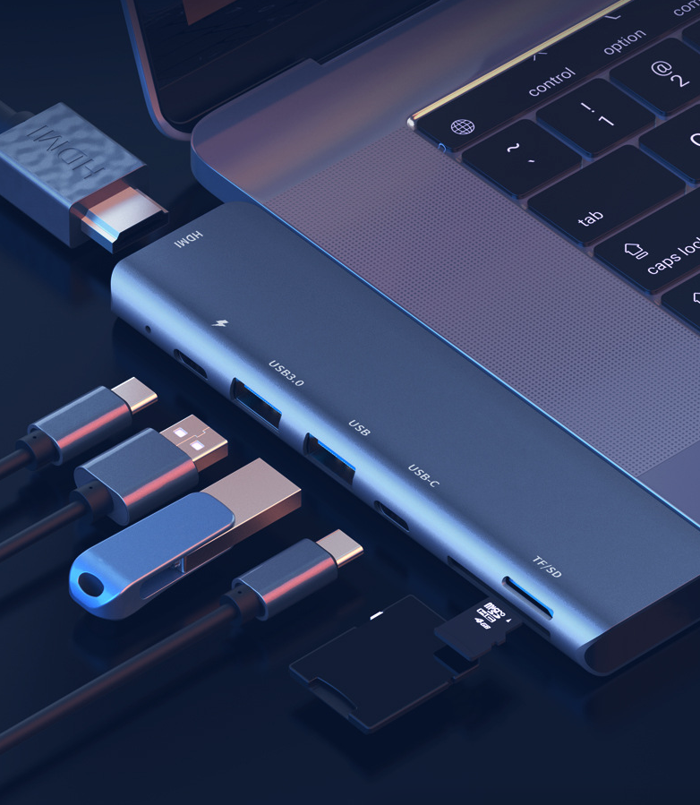 USB-C Multiport Hub for MacBook, Windows/ with 4K HDMI