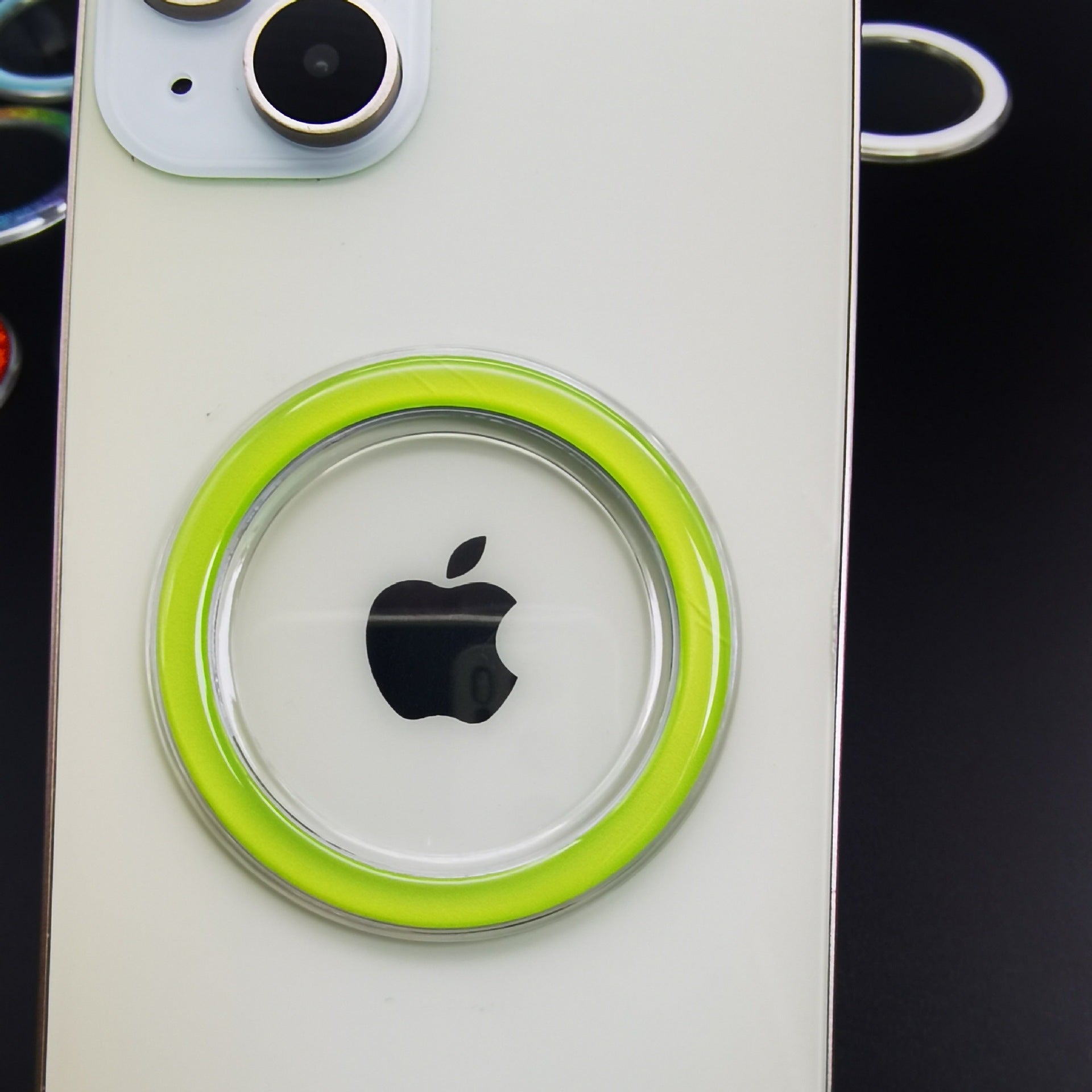 Soporte Magnético Transparente para Teléfono MagSafe con Cargador Inalámbrico