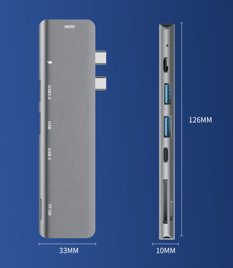 USB-C Multiport Hub for MacBook, Windows/ with 4K HDMI