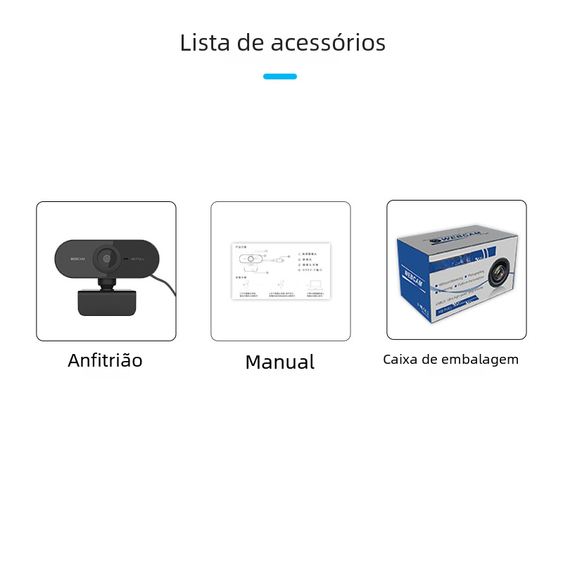 Full HD 1080P USB Webcam for Streaming and Meetings