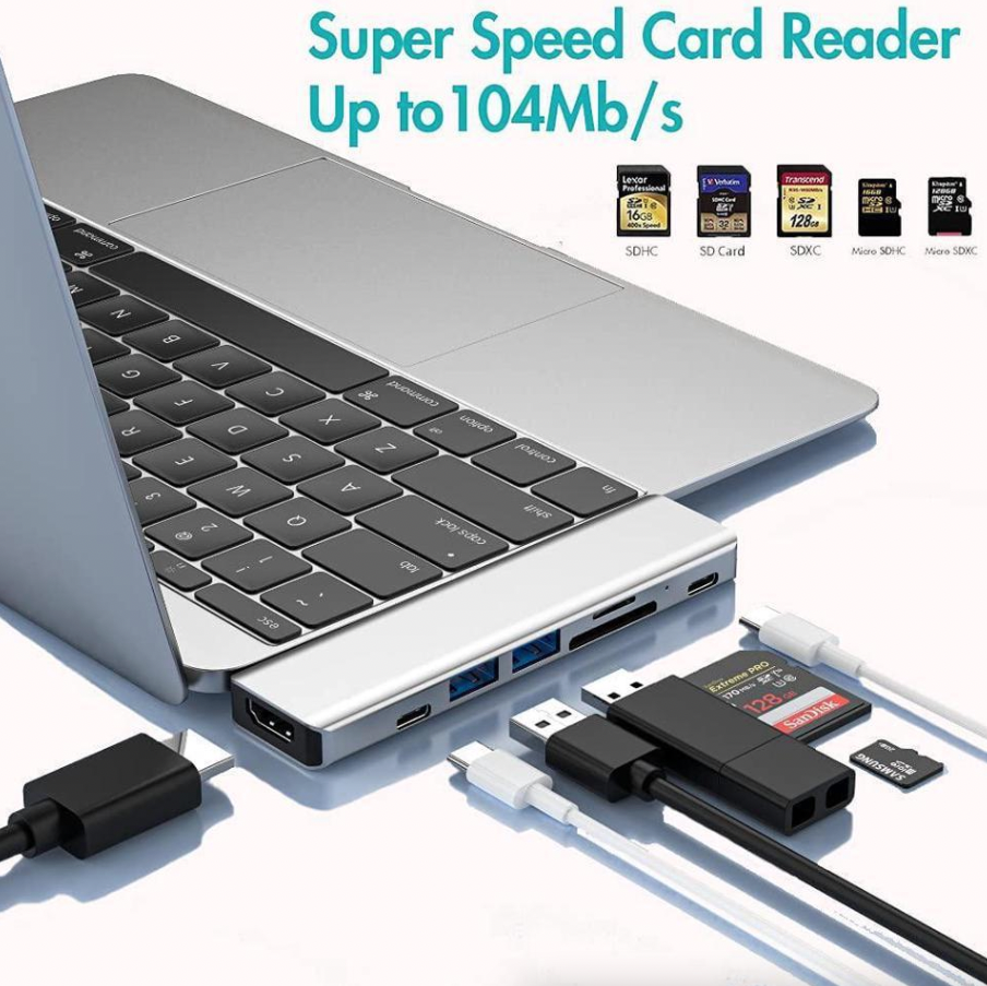 USB-C Multiport Hub for MacBook, Windows/ with 4K HDMI